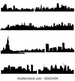 The high-rise buildings in American Well-known cities