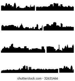 The high-rise buildings in British Well-known cities