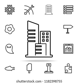 high-rise buildings icon. web icons universal set for web and mobile on white background