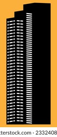 high-rise buildings with white windows
