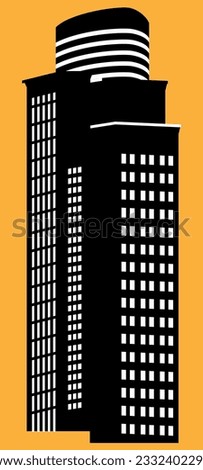 high-rise buildings with white windows