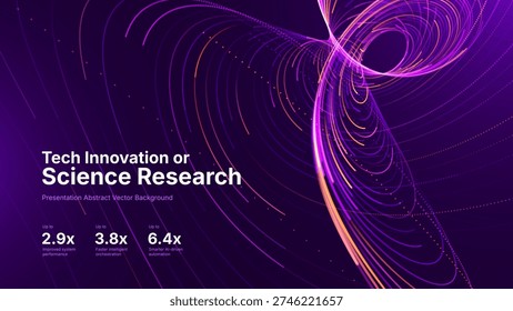 High-Speed Data Transfer in Tech Network. AI Automation Visualization. Abstract Particle Bokeh Flow for Science Applications. Digital Transformation Concept.