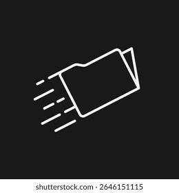 High-Speed File Transfer and Data Migration for Quick Document Sharing, Cloud Uploads, and Fast Digital Delivery Icon