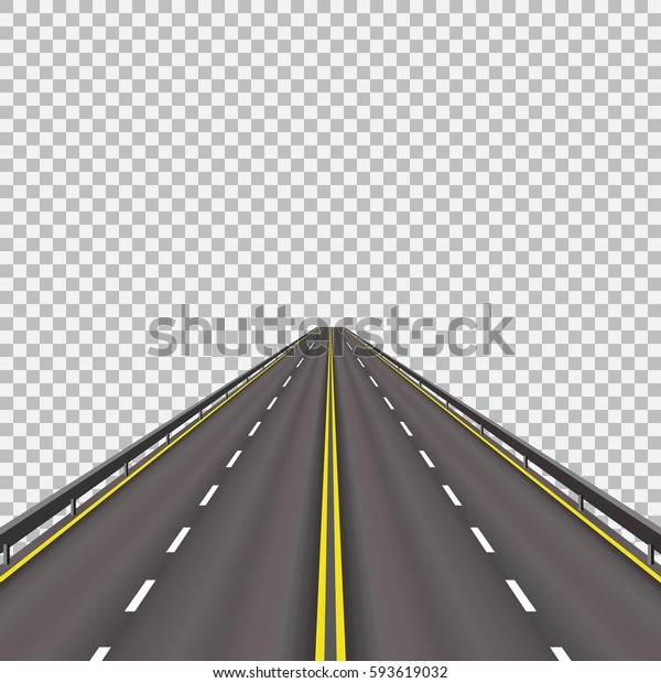High-speed highway in the future. Isolated\
on a checkered background. Vector\
illustration