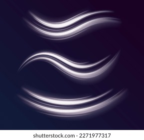 Efecto de trazos de luz de alta velocidad. Tecnología de movimiento dinámico futurista. Fondo de líneas brillantes de color neón