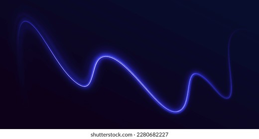 Efecto de trazos de luz de alta velocidad. Tecnología de movimiento dinámico futurista. Fondo de líneas brillantes de color neón