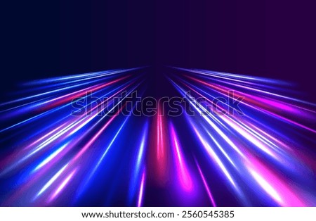 High-speed light trails effect. Futuristic dynamic motion technology. Png, neon, line, blur, beam, ray, abstract, energy. Neon color glowing lines background, Glowing wave swirl, impulse cable lines. 