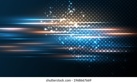 High-speed technology background Speed movement motion blur background.
