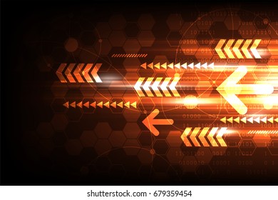 High-speed technology that moves into the future.