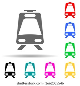 high-speed train multi color style icon. Simple glyph, flat vector of transport icons for ui and ux, website or mobile application