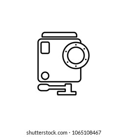 high-speed video camera icon. Element of photo and video camera for mobile concept and web apps. Thin line  icon for website design and development, app development. Premium icon on white background