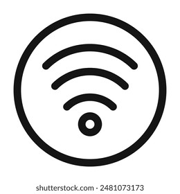 High-Speed Wifi Connectivity Icon for Reliable Internet Access