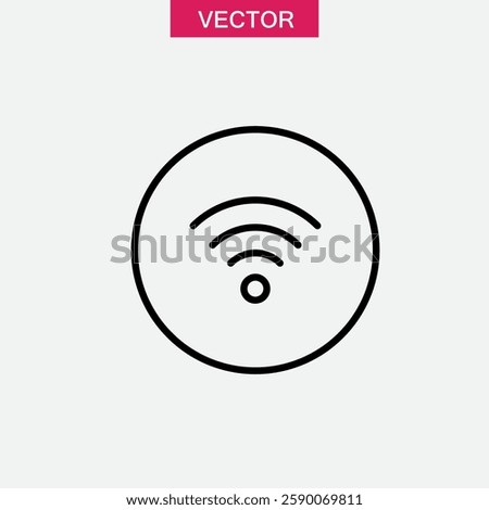 High-Speed Wifi Connectivity Icon, vector simple trendy style illustration for web and app..eps