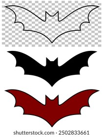 Hight Quality Bat silhouette Halloween Icon
Collection of outline flat cartoon vector illustration #11
