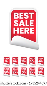 Hight Quality Rectangular Detailed Sticker on White Background . Isolated Vector Elements
