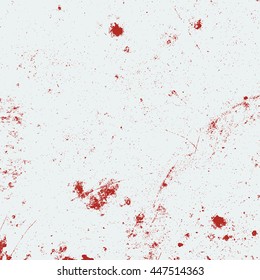 Hight quality vector distress grunge overlay texture. Empty design element of red color. Dusty driped texture. EPS10 vector.