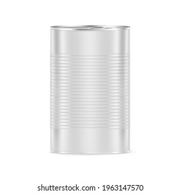 Hight realistic can mockup. Vector illustration. Easy to use for presentation your product, idea, design. EPS10.