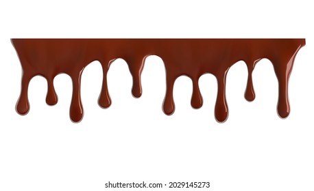 Cotas de chocolate realistas y altas. Ilustración vectorial aislada en fondo blanco. С se puede utilizar fácilmente para diferentes orígenes. EPS10.	