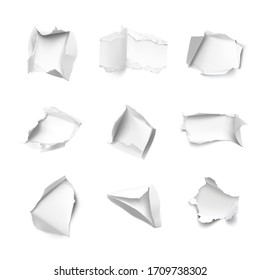 Hight realistic hole in paper. Vector illustration element ready for your design.EPS10.	