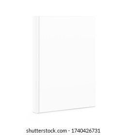 Hight realistic template of blank cover book isolated on white background. Vector illustration. It can be used for promo, catalogs, brochures, magazines, etc. Ready for your design. EPS10.	