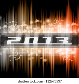 Hight Tech 2013 new year celebration poster. Ideal for club flyer or party invitation backgrounds.