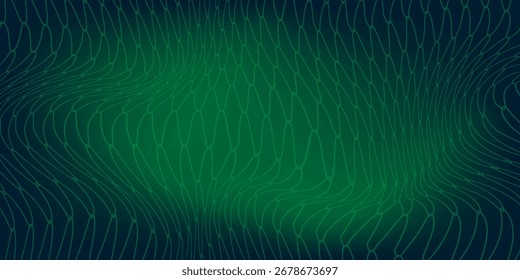 La alta velocidad de la tecnología conecta el fondo verde azul, información nano cibernética, comunicación abstracta, innovación, datos tecnológicos futuros, conexión de red de Internet, Big data de IA, Vectores modernos