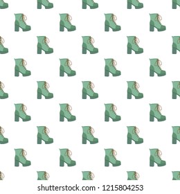Hight woman boot pattern seamless repeat background for any web design
