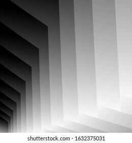 high-tech background of repeating graphic, technical, technological geometric, shape elements with top gradients. for brooches, banners, invitations, advertising. vector. art. volumetric image