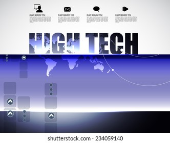 High-tech background, vector