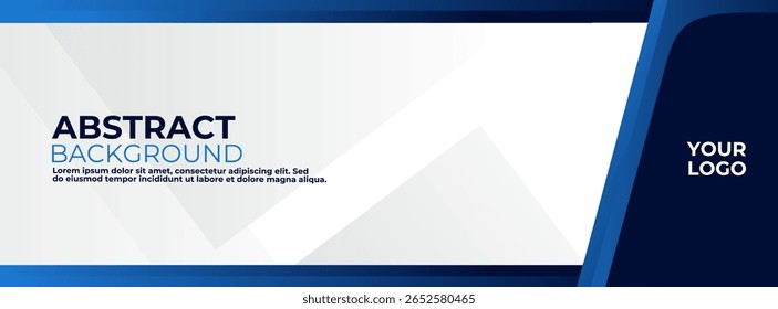 High-tech blue abstract background with geometric shapes, perfect for modern corporate web headers and presentations.