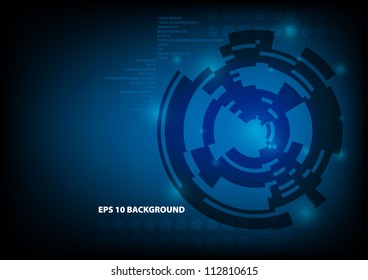 High-tech blue background