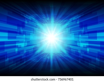 High-Tech blue line Background, abstract technology background, vector illustration background.