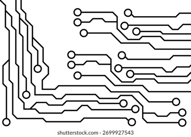 High-tech circuit board technology background 