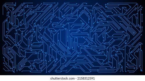 High-tech Circuit board vector illustration. 