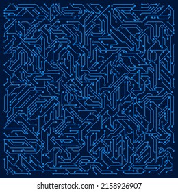 High-tech Circuit board vector illustration. 