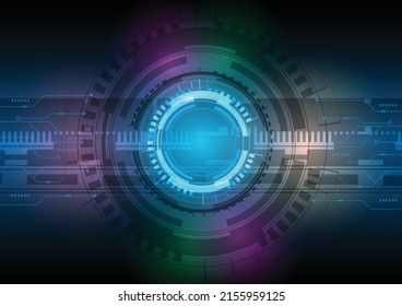 
high-tech communication concept innovation background graphics digital and technology blue background