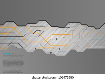High-tech dark background