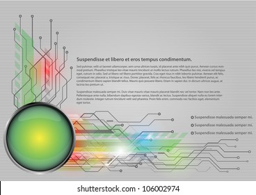 High-tech dark background