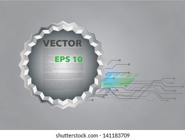 High-tech dark background