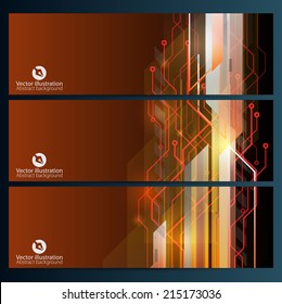 High-tech dark background set