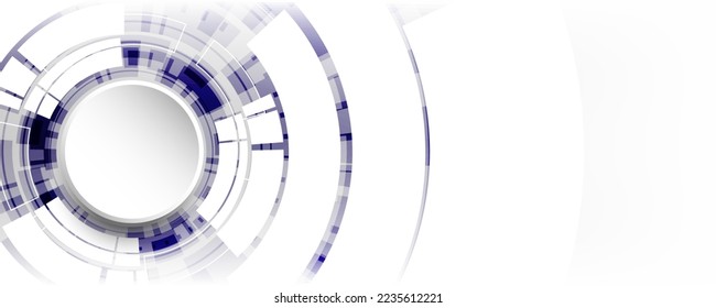 High-tech digital technology futuristic circuit board blue background image