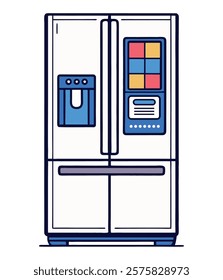 High-tech fridge with smart connection