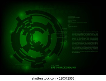 High-tech green background