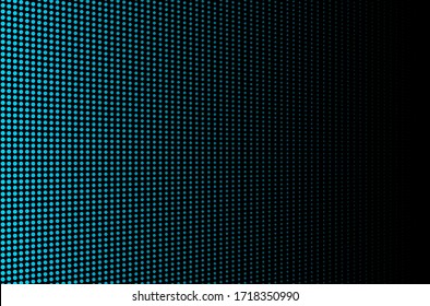 High-tech halftone dots background. Blue  LED video screen 