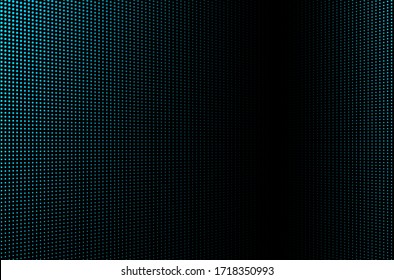 High-tech halftone dots background. Blue  LED video screen 