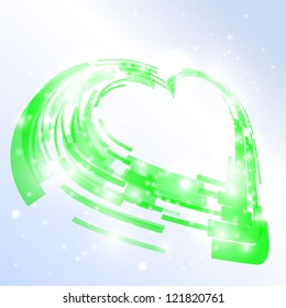 High-tech heart. Vector illustration