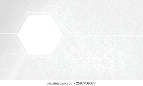 A high-tech hexagonal background with geometric lines, creating a futuristic and modern abstract style.