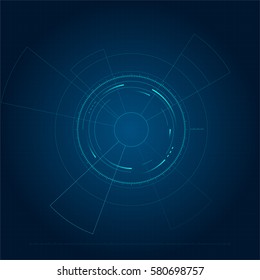 High-tech interface, the future of science and technology abstract background