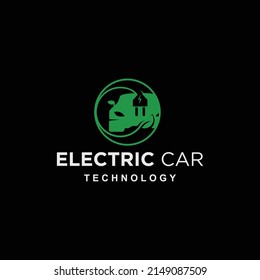 High-tech modern car logo design, car technology logo, tech car performance tuning 