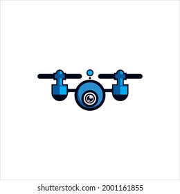 high-tech and nice drone design logo